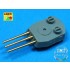 1/700 40.6cm Barrels for British Navy Ships: Nelson, Rodney (9pcs)