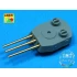 1/700 40.6cm Barrels for British Navy Ships: Nelson, Rodney (9pcs)