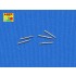 1/72 Metal Barrels for German Tank MG34 Machine Guns (5pcs)