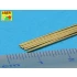 Brass Round Rods 0.6mm (Length: 250mm, 8pcs)