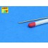 Brass Round Rods - D: 0.7mm; Length: 250mm (x7pcs)