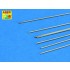 Brass Round Rods - D: 0.7mm; Length: 250mm (x7pcs)