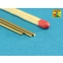 Brass Round Rods 1.2mm (Length: 250mm, 3pcs)