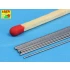 Steel Round Rods - D: 0.5mm; Length: 250mm (x12pcs)