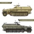 1/35 German Half-Track Armored Vehicle 251/1 Ausf.C Type Hanomag
