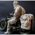 1/9 WWII Italian Motorbike Rider for Triumph Motorbike kits