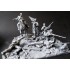 54mm Scale American Civil War Battle of Cedar Creek 1864 (8 figures w/base & low wall)