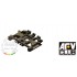 1/35 Heavy Cast Steel Box Section Spudded Tracks/B.T.S 3 Heavy Built-Up Tracks