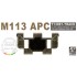 1/35 M113 Track +Drive Wheel +Side Skirt for M113 APC series M730A1 & AIFV