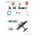 1/72 Junkers Ju 88 Bomber Decals
