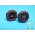 1/32 Messerschmitt Bf-109F Wheels + Paint Mask for Hasegawa kit