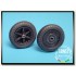1/32 Messerschmitt Bf-109F Wheels + Paint Mask for Hasegawa kit