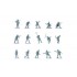 1/76 WWII D-Day German Infantry Set (48 parts)