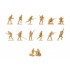 1/76 WWII British 8th Army Figures (49 parts)