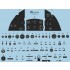 1/24 Hawker Typhoon Mk.1B Instrument & Placard Decals Set