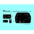 1/24 North American P51D Mustang Instrument Panel PE & Decal for Airfix kits