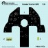 1/24 Harrier GR1 / GR3 Nickel Silver Instrument Panel for Airfix kits