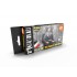 Acrylic Paint (3rd Generation) Set for Figures - German Field Grey Uniforms 3G (6x 17ml)
