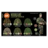 Acrylic Paint 3rd Generation Set for Figures Modern Woodland and Flecktarn Camouflages 3G