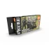 Acrylic Paint 3rd Generation Set for Figures Modern Woodland and Flecktarn Camouflages 3G