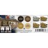 Acrylic Paint (3rd Generation) Set for AFV - WWI Modulation British Colours 3G (4x 17ml)