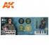 Acrylic Paint 3rd Gen set for Aircraft - US MODERN PILOT UNIFORM Colours (4x 17ml)