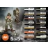 Wargame Paints and Figure - US Airborne Division D-Day (14 jars, 1x 101st Radio Operator)