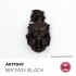 Acrylic Colour for Contrast Painting - Quick Gen #Brown Black (18ml)