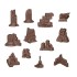 Wargames Basing Bit - Wargame Scenery #Village Ruins (12pcs)