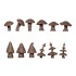 Wargames Basing Bit - Plants #Gigant Musrooms (12pcs)