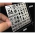 World of Tanks/War Thunder Game Signs Stencil (Masking) for 1/32, 1/35 Scale Models (80x50mm)