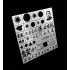 WWII Chinese Army AFV Stencil (Masking) for 1/32, 1/35 Scale Models (80x80mm)