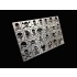 Skull Stencil (Masking) Stencil (Masking) for 1/32, 1/35 Scale Models (80x50mm)