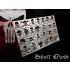 Skull Stencil (Masking) Stencil (Masking) for 1/32, 1/35 Scale Models (80x50mm)