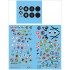 1/48 WWII German Messerschmitt Bf109 Unit Badges Emblems Decals Set (3 Sheets)