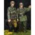 1/35 German Grenadiers Set (2 Figures, each w/2 Different Heads)