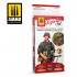 Acrylic Paints for Figures - Waffen SS Spring Camo. German Einchenlaubmuster (6x 17ml)
