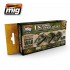WWII Wargame US Armour Colour Set (17ml x 6)