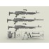 1/35 M240L 7.62mm Machine Gun with Adjustable Butt Stock