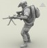 1/35 Assault Trooper with M240L Machine Gun and MICO Pack Ammo Can