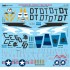 Decals for 1/48 USMC Grumman A-6A Intruders in Vietnam War: Intruders from the Beach