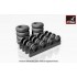 1/48 Soviet BTR-60 APC Armoured Carrier Wheels Set for Micro-Mir kits