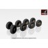 1/48 Soviet BTR-60 APC Armoured Carrier Wheels Set for Micro-Mir kits
