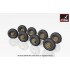 1/48 Soviet BTR-60 APC Armoured Carrier Wheels Set for Micro-Mir kits