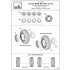 1/48 Soviet BTR-60 APC Armoured Carrier Wheels Set for Micro-Mir kits