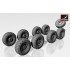 1/72 Aslav-25 Series Wheels w/325/85 R16 Xml Tyres