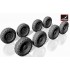 1/72 M1126 Stryker Wheels w/12,00 R20 XML Tyres for Academy/Trumpeter kits