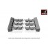 1/72 M1 Abrams Series Mid Type Tracks (solid teeth) w/Drive Wheels