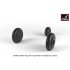 1/32 Mikoyan MiG-9 Fargo/MiG-15 Fagot (Early) Wheels w/Weighted Tyres
