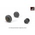 1/32 F-100D Super Sabre Wheels w/Weighted Tyres